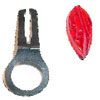 Paire de voyants rouges et clips Cibié