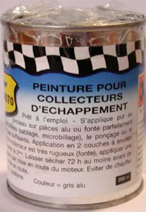 Peinture Collecteur Echappement gris Alu RESTOM  COLLECTEUR 4070