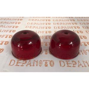 Cabochons de feu arrière MARCHAL en verre la paire