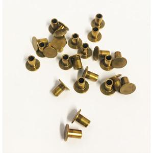 25 Rivets laiton 4x10