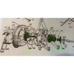 Arbre d'embrayage pour PEUGEOT 190 S