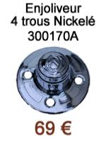 Enjoliveur 4 trous nickel - Depanoto voitures anciennes