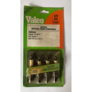 BOUGIES VALEO 17 C62HP  ( 4 pièces) MOTEURS TURBO COMPRESSES