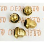 Ecrou de roue laiton pas à gauche