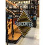 ENSEIGNE LUMINEUSE RENAULT DOUBLE FACE EN VERRE