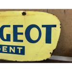 Plaque émaillée PEUGEOT AGENT
