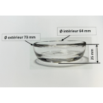 Cuve de pompe a essence en verre Ø 73 mm