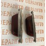 Feux de gabarit cabochons en verre orange  la paire 