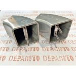 Paire de Catadioptres  carrés sur réhausse en aluminium