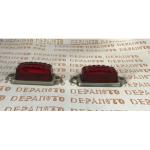 Feux latéraux AUTEROCHE cabochons en verre rouge la paire