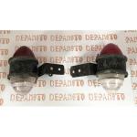 Paire de feux rouge et blanc