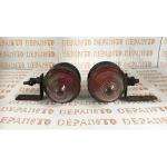 Paire de feux rouge et blanc