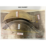 Ensemble d'ailes avant et arrière pour automobiles années 1902-1906