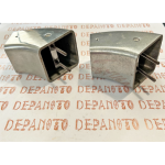 Paire de Catadioptres  carrés sur réhausse en aluminium