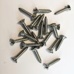 Vis inox têtes fraisées fendues Ø4x20mm (20 vis)