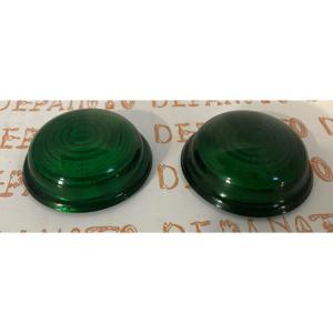 Cabochons de feu KINBY en verre la paire