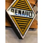 ENSEIGNE LUMINEUSE RENAULT DOUBLE FACE EN VERRE