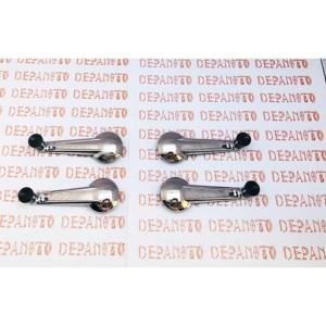 Jeu de 4 manivelles chromées