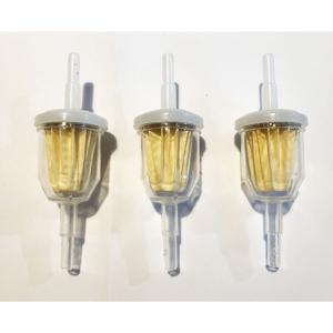 Filtres à essence plastique - Ø 5mm LOT DE 3 FILTRES