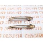 Jeu de 2 contre-poignées nickelées