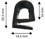 Joint de pare brise au métre