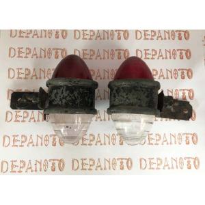 Paire de feux rouge et blanc