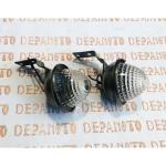 Feux de gabarit cabochons blancs la paire