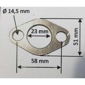 Joint de bride échappement 2 trous