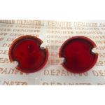 Cabochons de feu arrière AXO en verre la paire