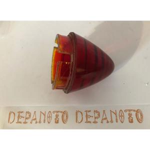 Cabochon rouge en verre