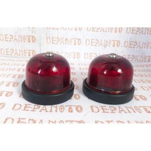 Feux MARCHAL Verre rond rouge  la paire