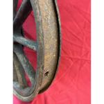 ROUE AVANT RAIS BOIS AVEC COURONNE ENTRAINEMENT COMPTEUR