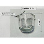 Cuve de pompe a essence en verre Ø 56 mm