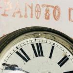 Montre à fixer sur tablier pour ancêtre