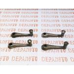 Jeu de 4 petites manivelles nickelées