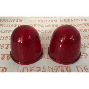 Cabochons de feu arrière ARA en verre la paire