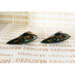 Paire de feux SCINTEX cabochons en verre