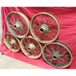 Jeu de 5 Roues à rayons pour pneus à talons 720x120