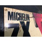 Plaque publicitaire MICHELIN ZX en tôle peinte