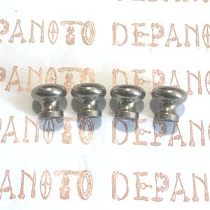 Boutons de porte nickelés   Jeu de 4