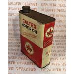 ANCIEN BIDON D'HUILE CALTEX MOTOR OIL