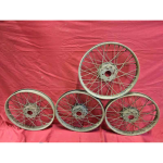 Jeu de 4 Roues à rayons pour pneus à talons 700x80 - 700x85