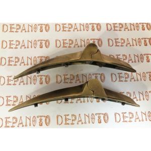 Paire de charnières de coffre  en laiton