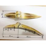 Paire de charnières de coffre  en laiton