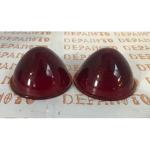 Cabochons de feu arrière  en verre la paire