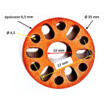Accouplement à Trous Ø 35.5mm