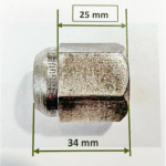 ÉCROU DE ROUE EN ACIER Ø 22 mm