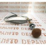 Tirette souple avec bouton plastique