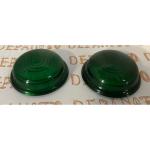 Cabochons de feu KINBY en verre la paire