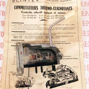 Commutateur thermo-clignotant SCINTEX  DS.IFB.64  6 volts